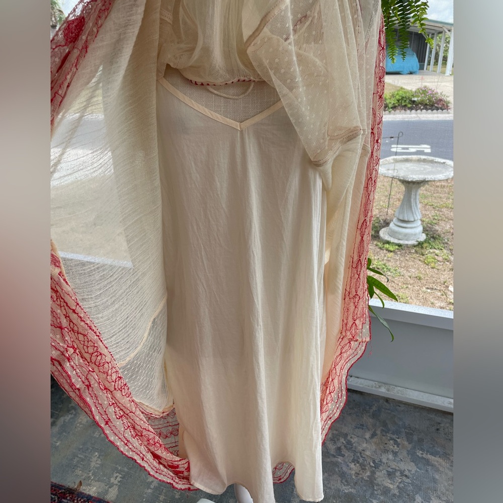 Free People Full Of Love Shapeless Gauze Prairie Midi Boho Dress - Picture 6 of 8
